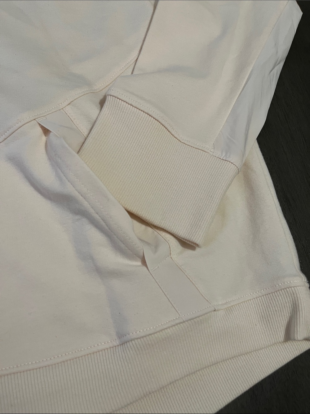 All in motion sweatshirt cream xxl New pullover arm pockets kangaroo pocket NWT - Picture 4 of 11